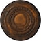 Ekena Millwork Oldham Ceiling Medallion (Fits Canopies up to 8 5/8"), Hand-Painted Rust, 18"OD x 1 1/4"P CM18OLRUS - alternate 1